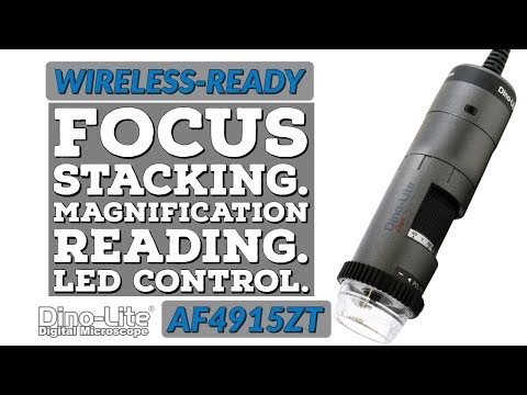 Microscopio inalámbrico Dino-Lite AF4915ZT con apilamiento de enfoque EDOF, AMR y FLC